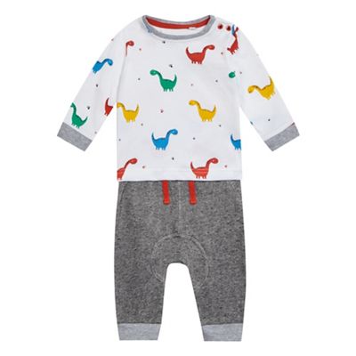 bluezoo Baby boys multi-coloured top and joggers set